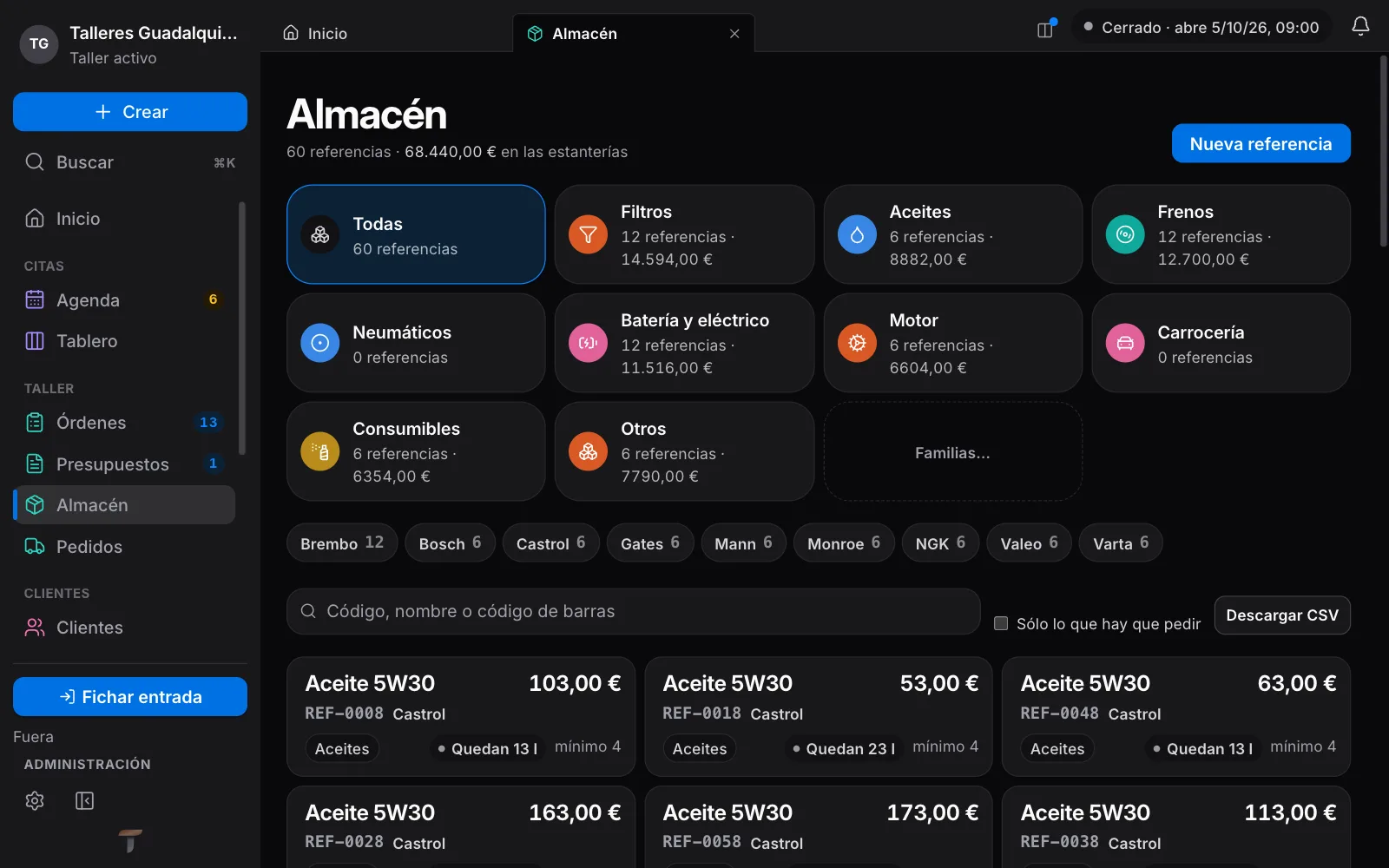 Así se ve en Torqua: Inventario al día